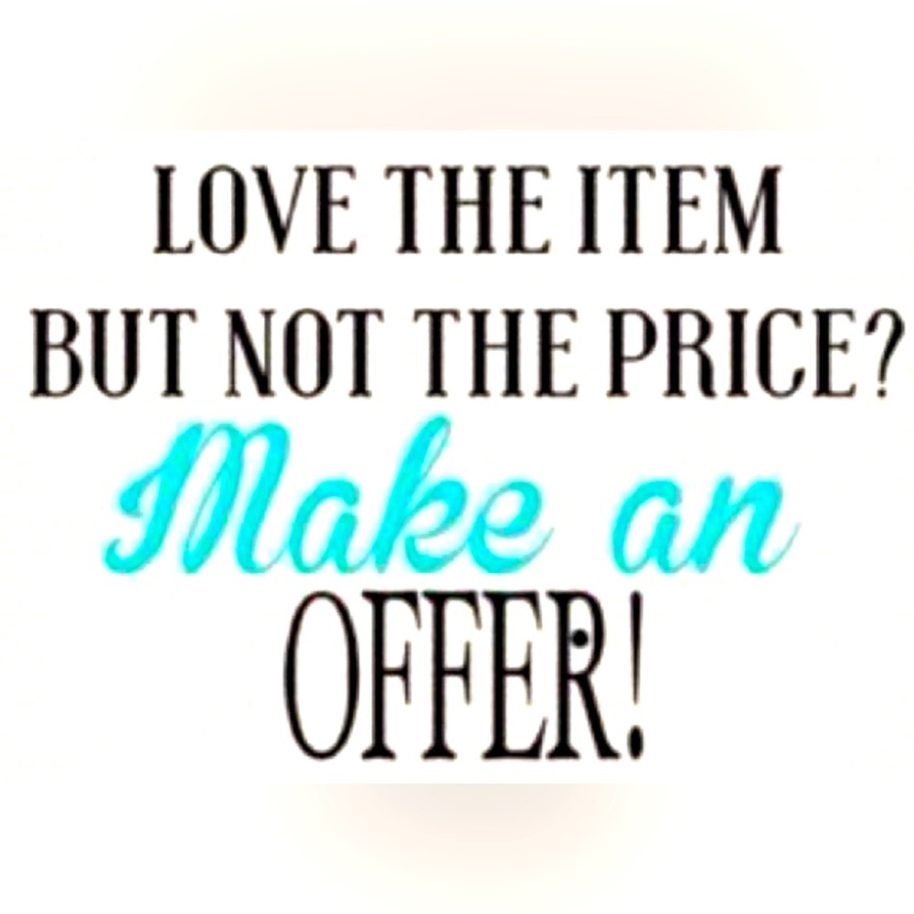 Make an offer on any of the available items in my closet!